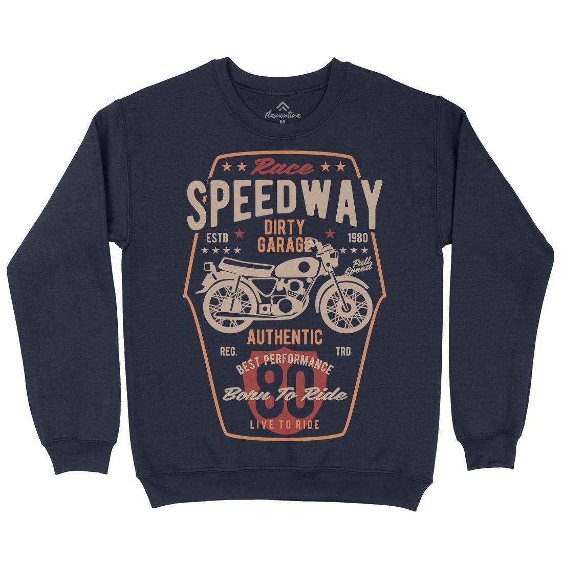 Speedway Kids Crew Neck Sweatshirt Motorcycles B451