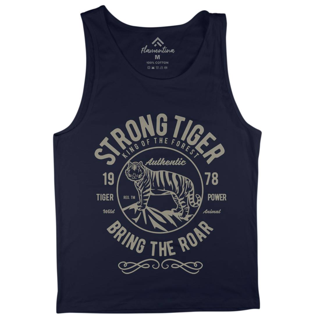 Strong Tiger Mens Tank Top Vest Animals B453