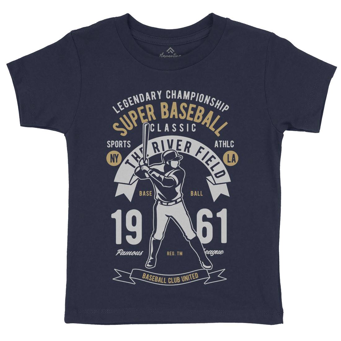 Super Baseball Kids Crew Neck T-Shirt Sport B455