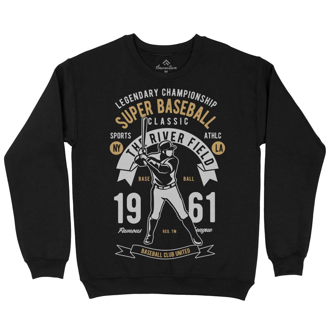 Super Baseball Mens Crew Neck Sweatshirt Sport B455