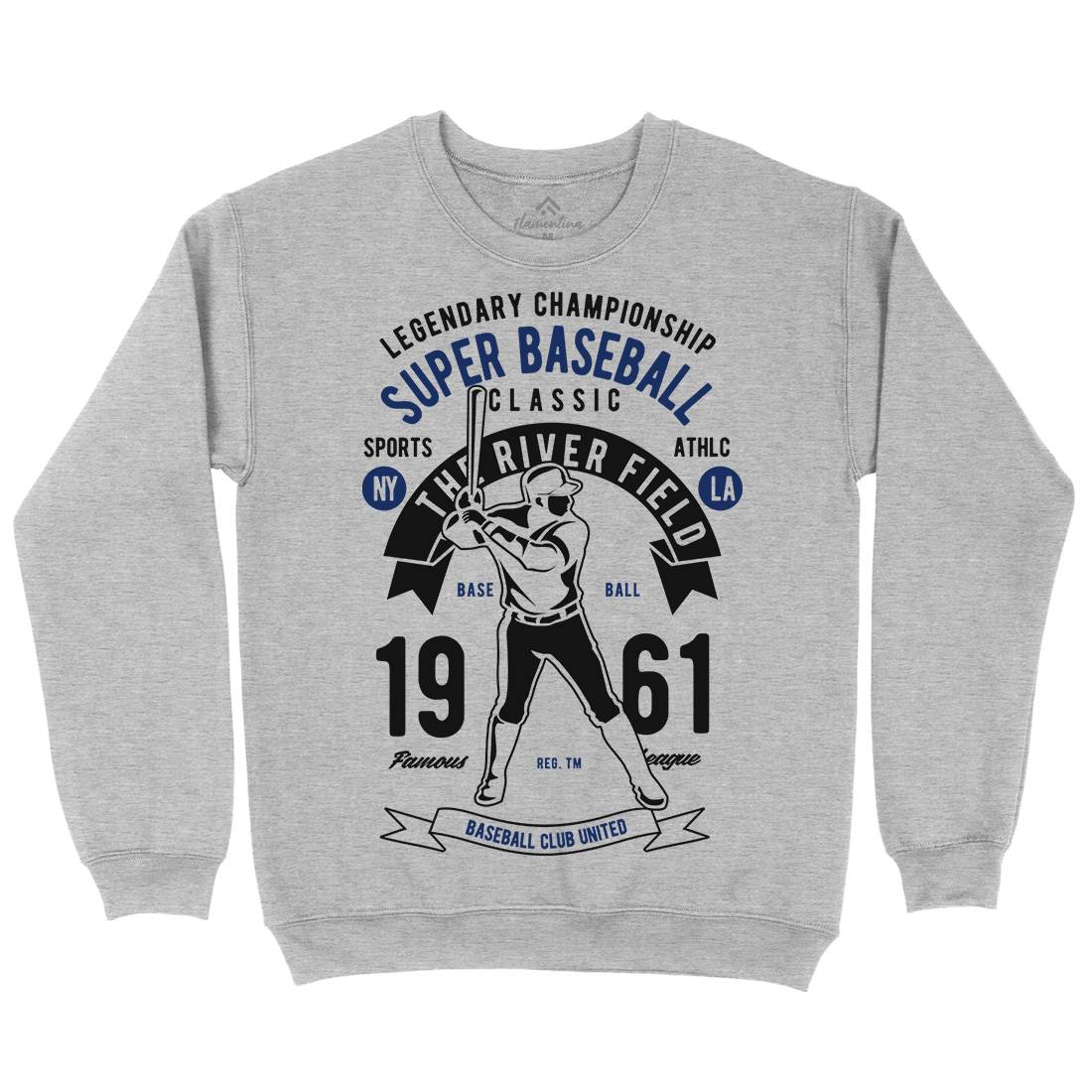 Super Baseball Kids Crew Neck Sweatshirt Sport B455