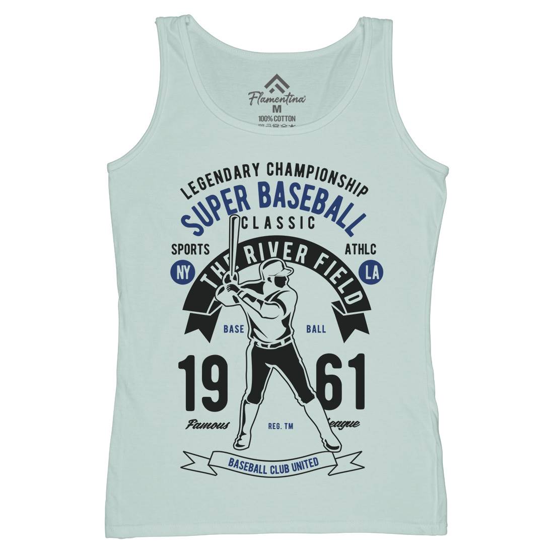 Super Baseball Womens Organic Tank Top Vest Sport B455
