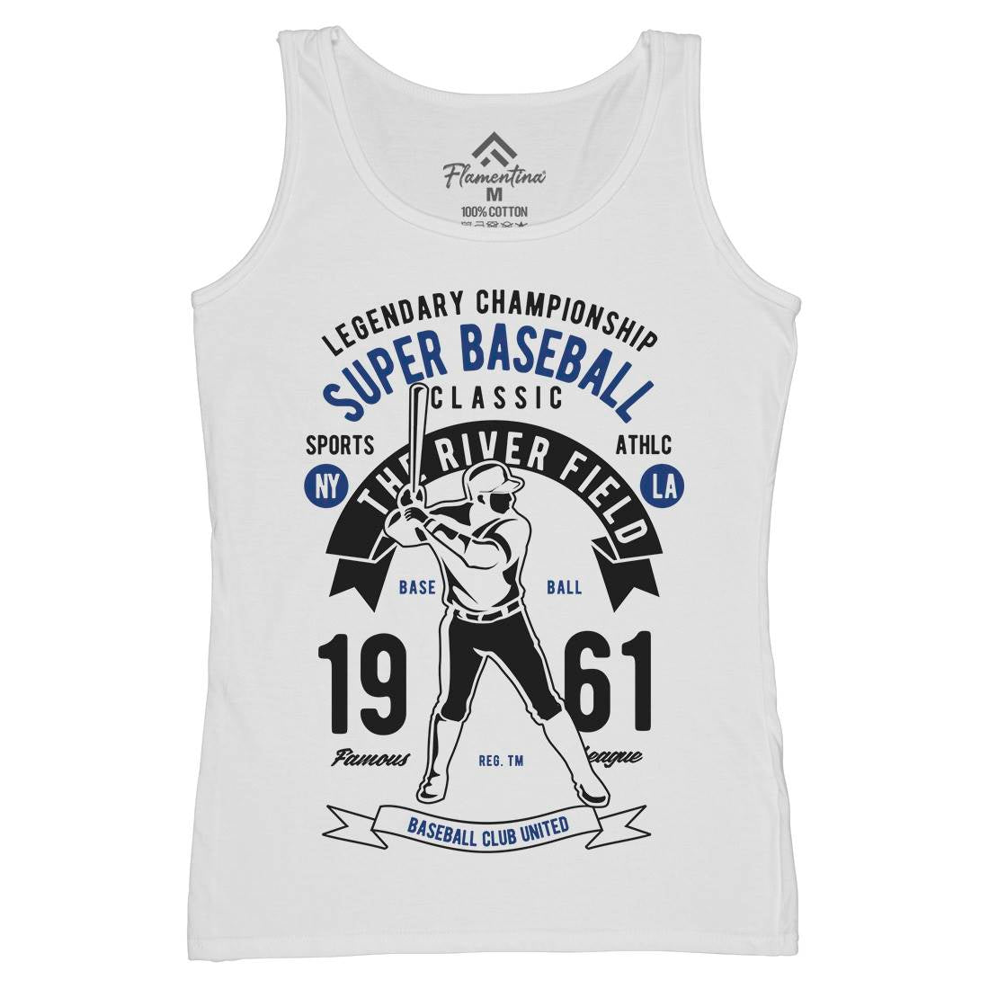 Super Baseball Womens Organic Tank Top Vest Sport B455
