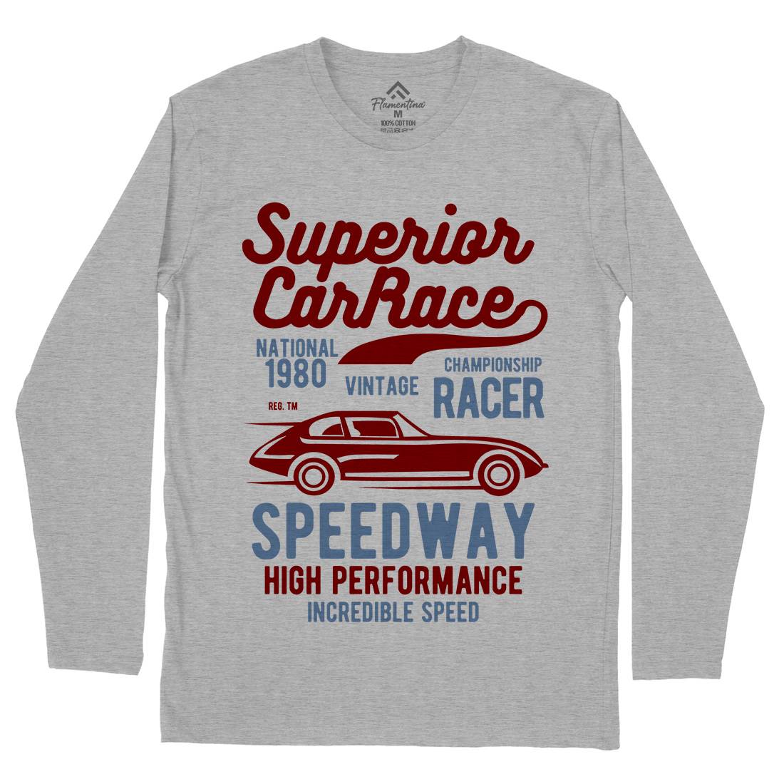 Superior Car Race Mens Long Sleeve T-Shirt Cars B456