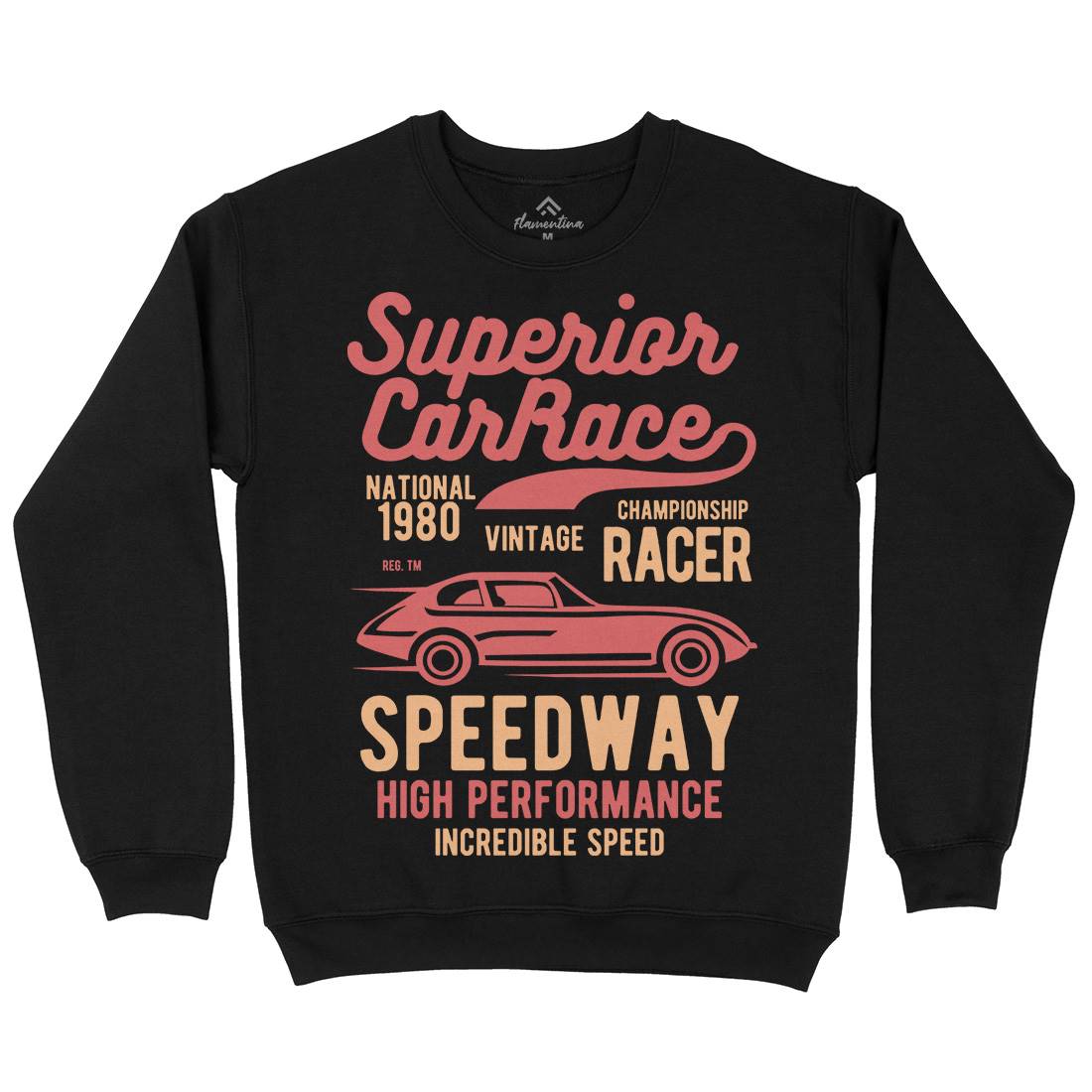 Superior Car Race Mens Crew Neck Sweatshirt Cars B456