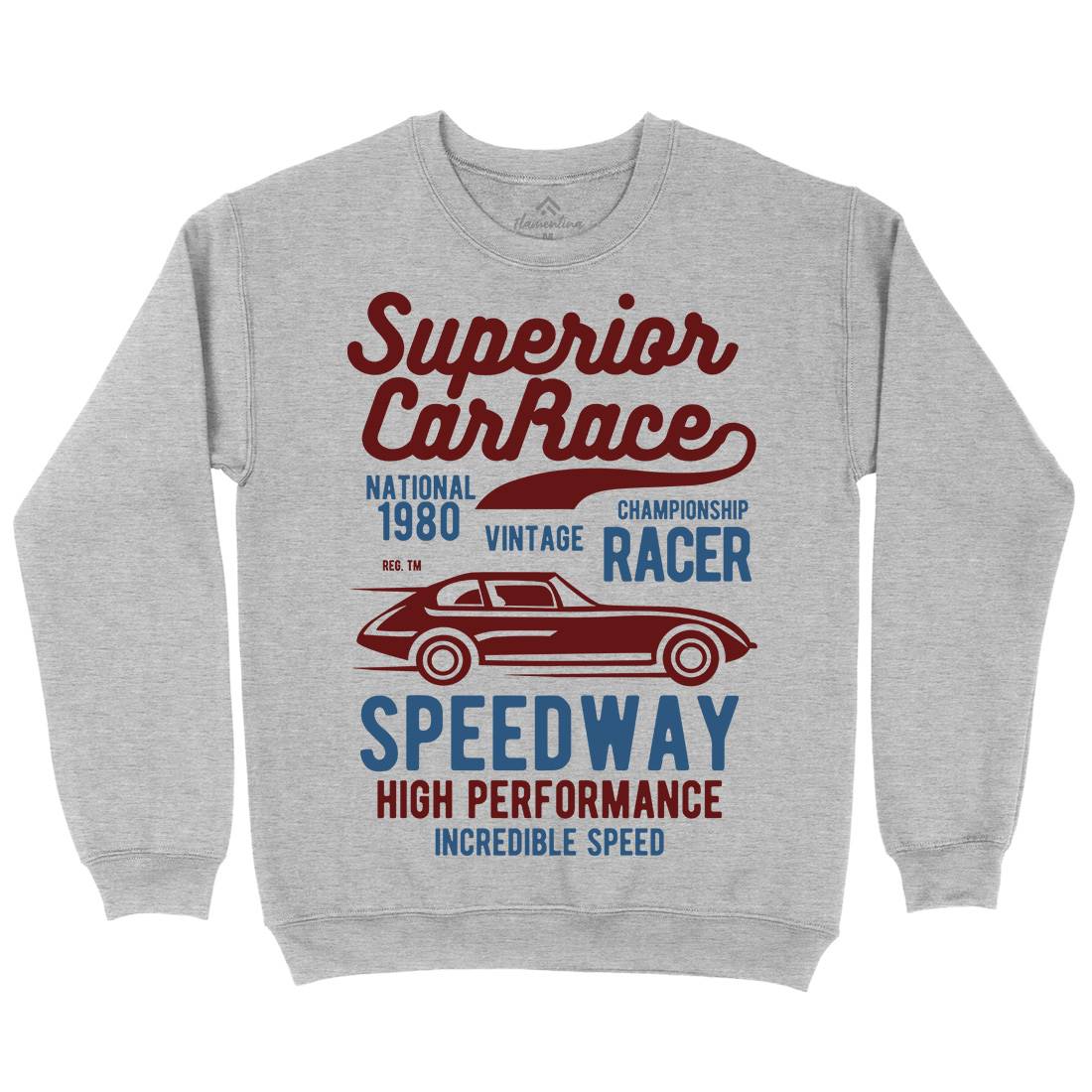 Superior Car Race Mens Crew Neck Sweatshirt Cars B456