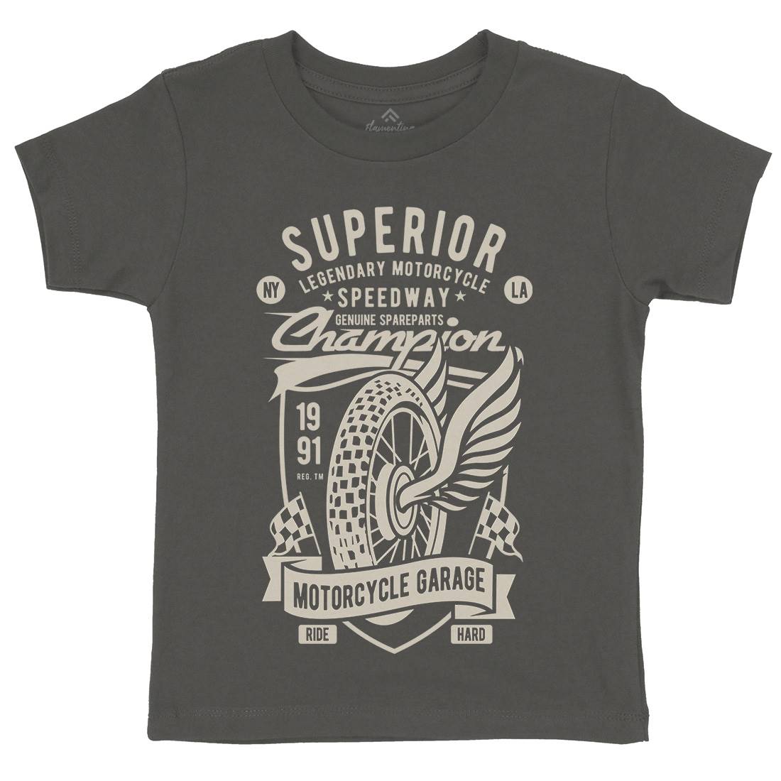 Superior Garage Kids Crew Neck T-Shirt Motorcycles B457