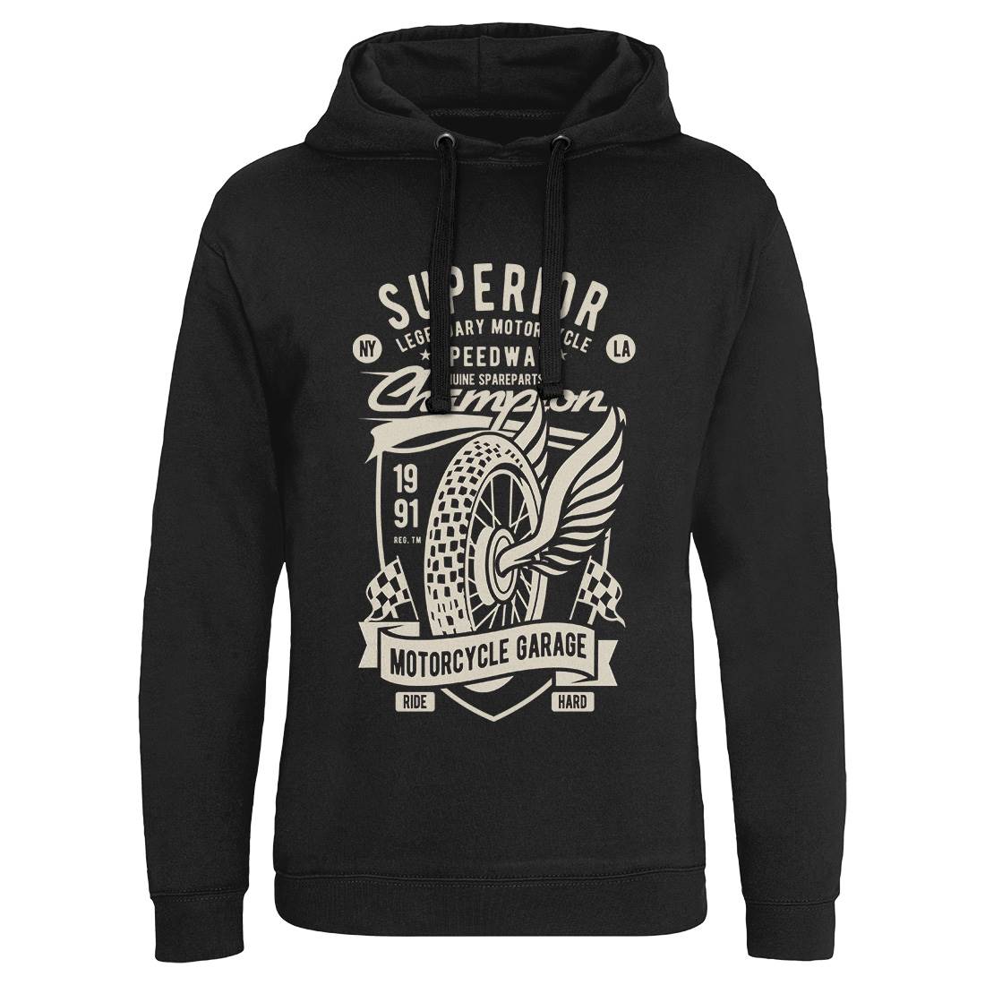Superior Garage Mens Hoodie Without Pocket Motorcycles B457