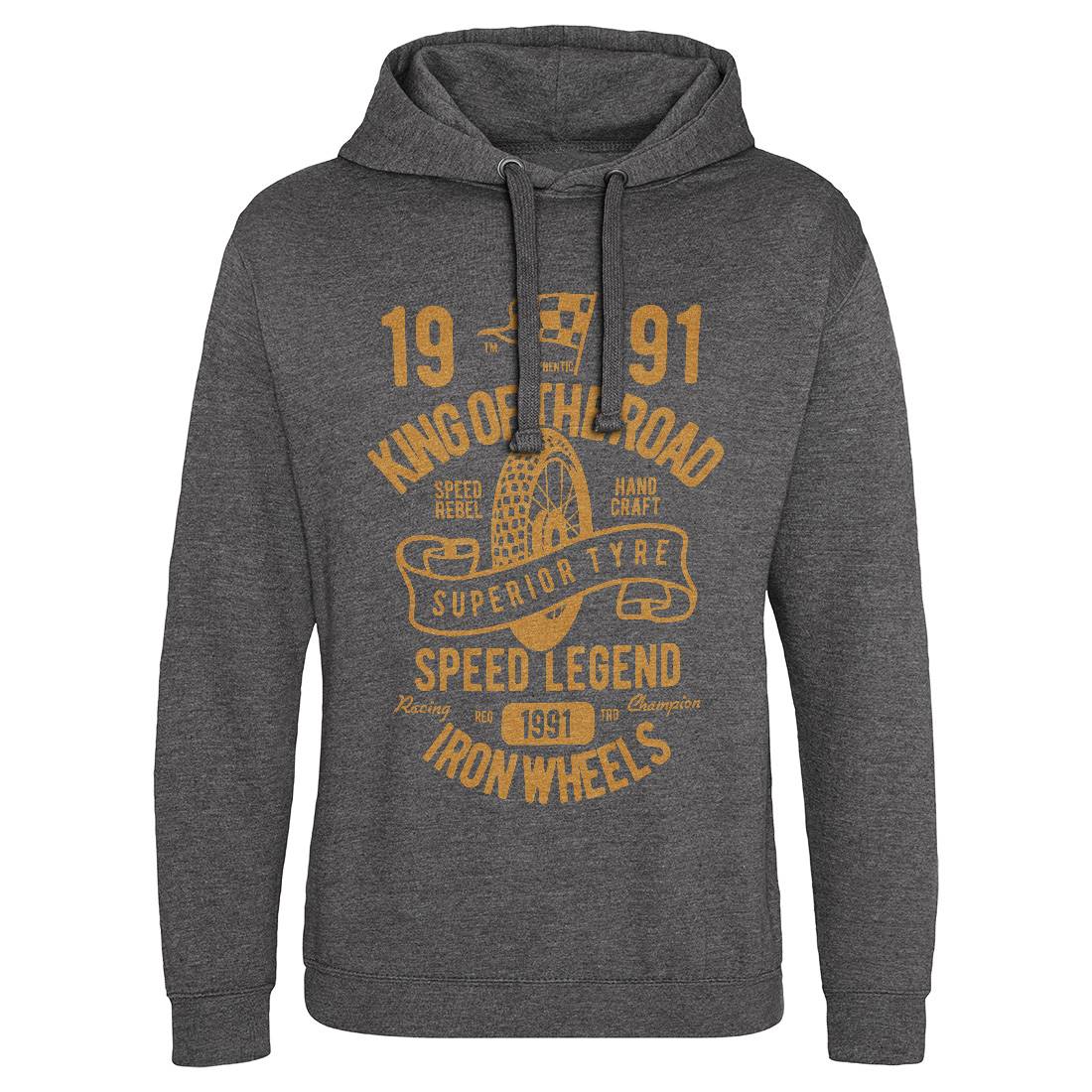Superior Tyre King Of The Road Mens Hoodie Without Pocket Motorcycles B458
