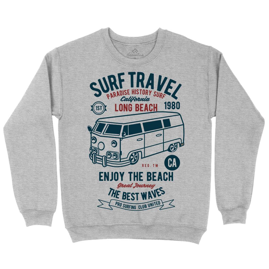 Surfing Travel Kids Crew Neck Sweatshirt Surf B461
