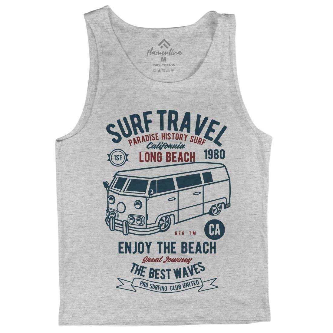 Surfing Travel Mens Tank Top Vest Surf B461