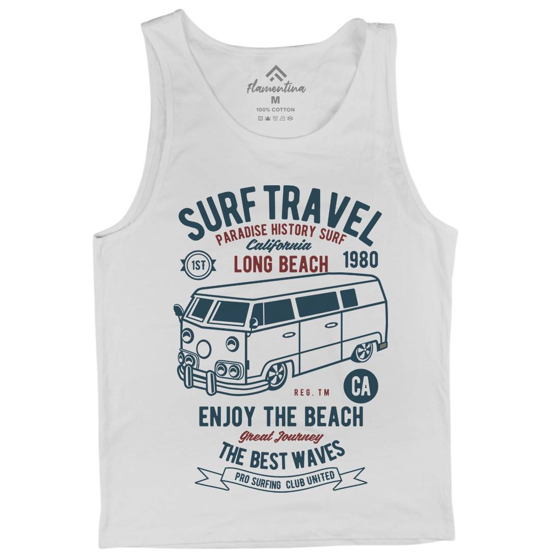 Surfing Travel Mens Tank Top Vest Surf B461