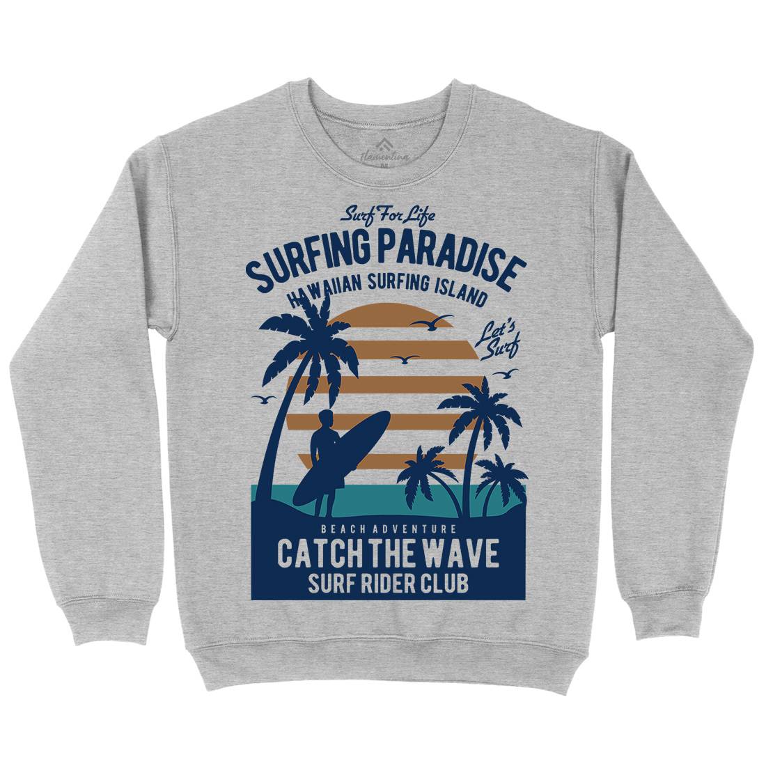 Surfing Paradise Kids Crew Neck Sweatshirt Surf B463