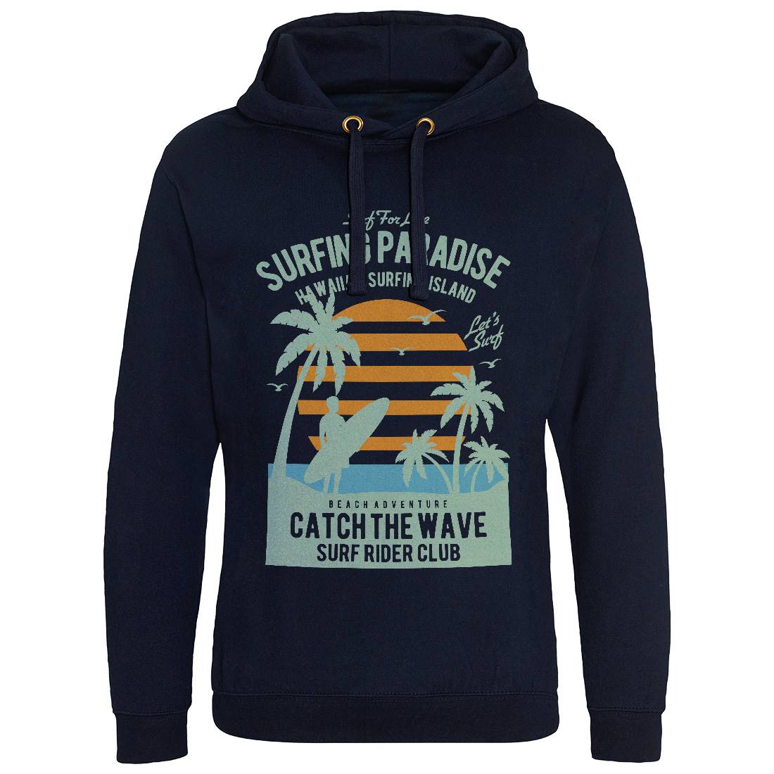 Surfing Paradise Mens Hoodie Without Pocket Surf B463