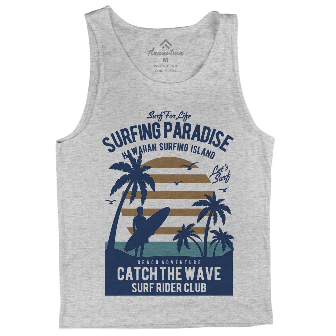 Surfing Paradise Mens Tank Top Vest Surf B463