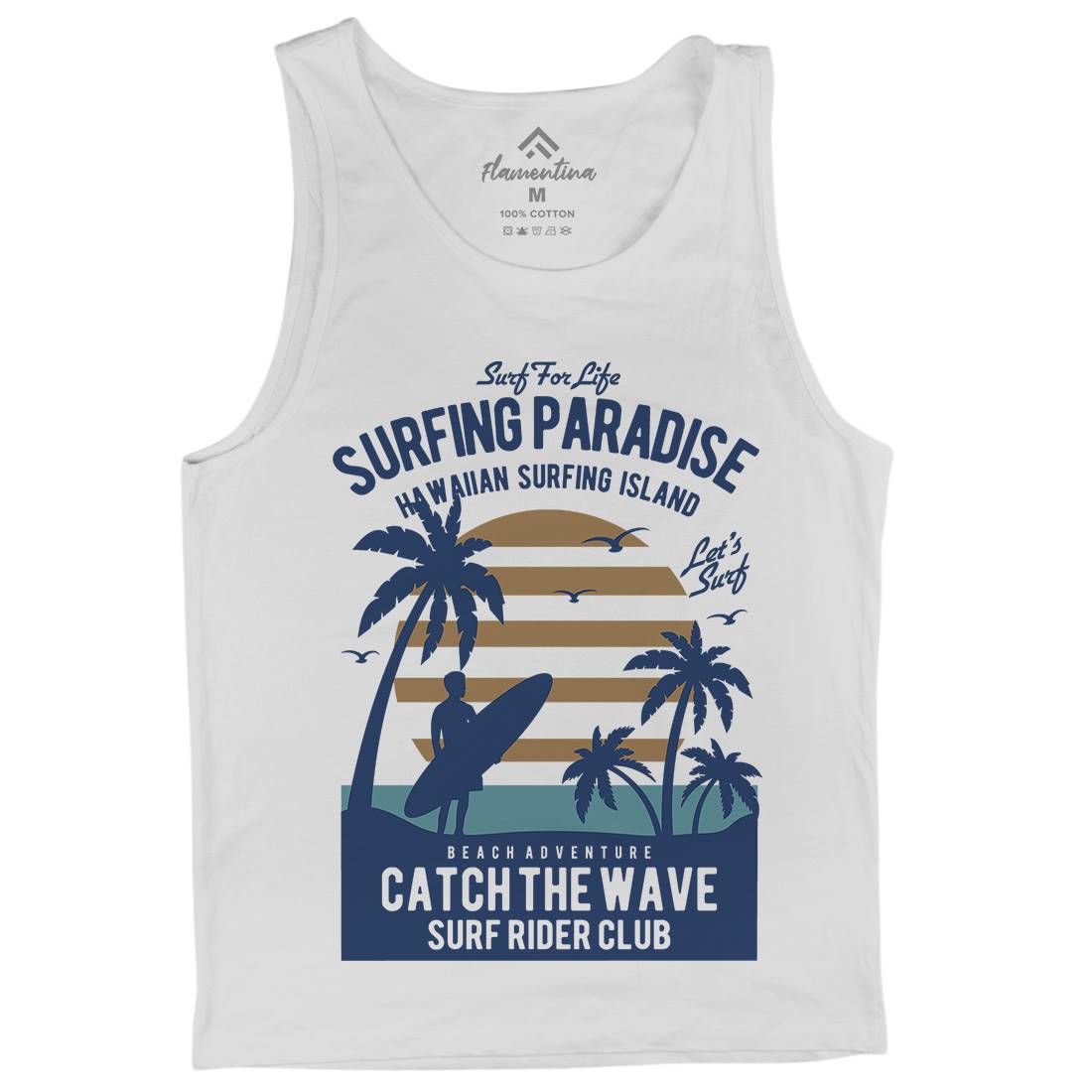 Surfing Paradise Mens Tank Top Vest Surf B463