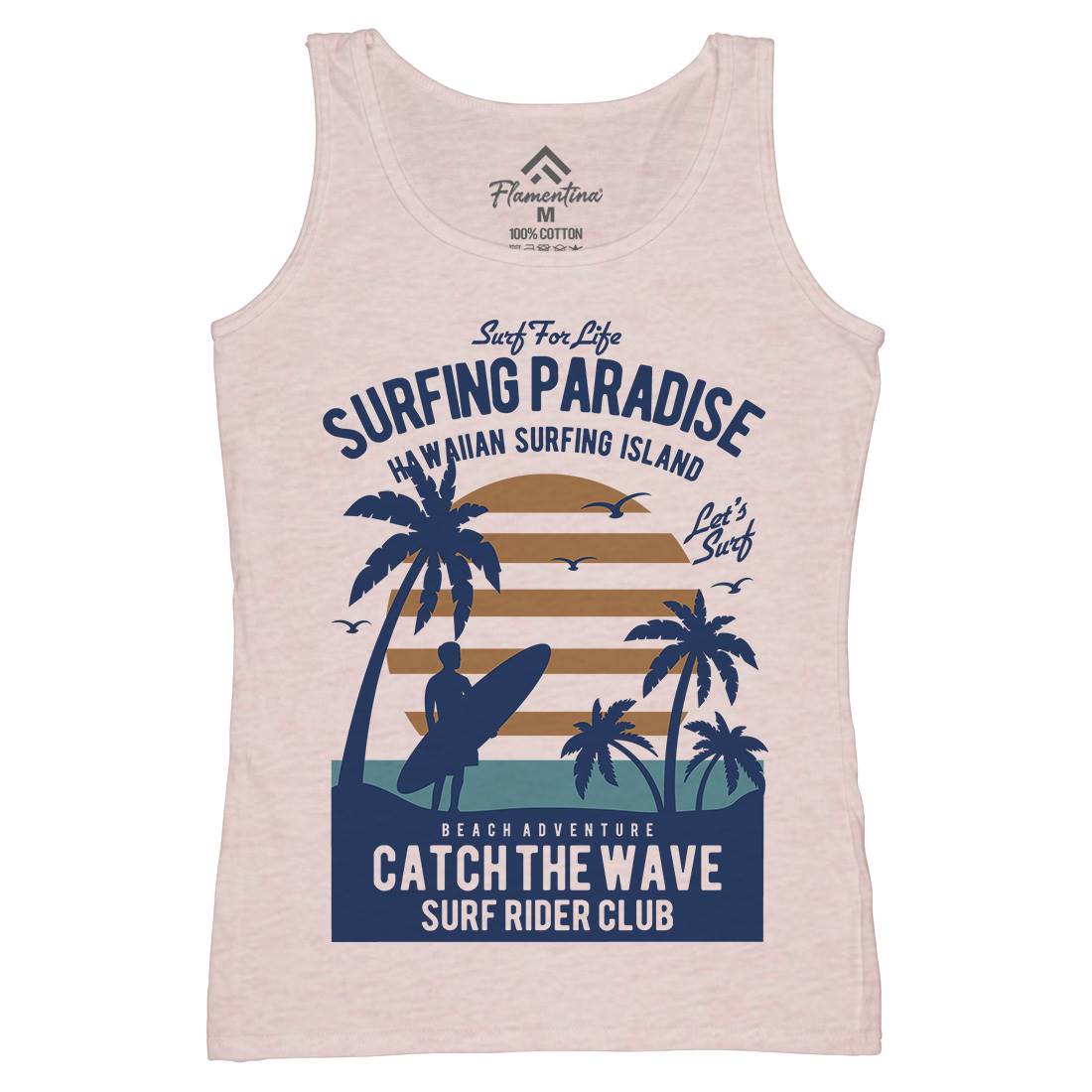 Surfing Paradise Womens Organic Tank Top Vest Surf B463