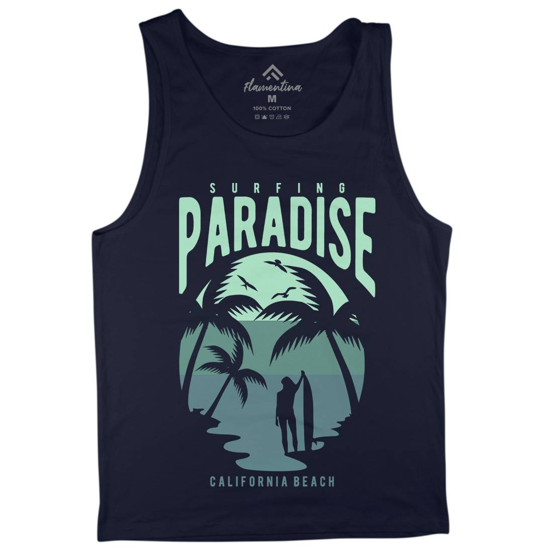 Surfing Paradise California Mens Tank Top Vest Surf B464