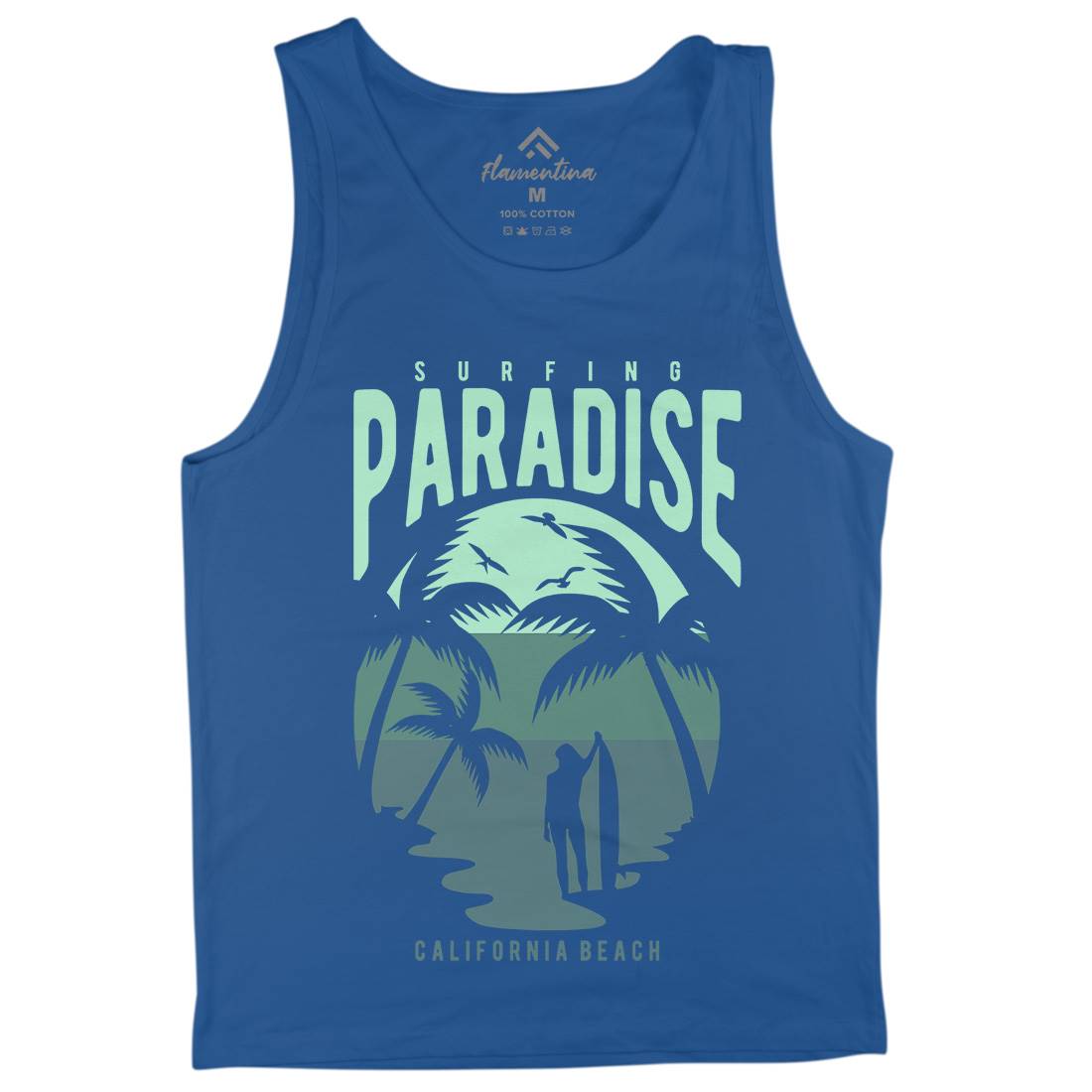 Surfing Paradise California Mens Tank Top Vest Surf B464