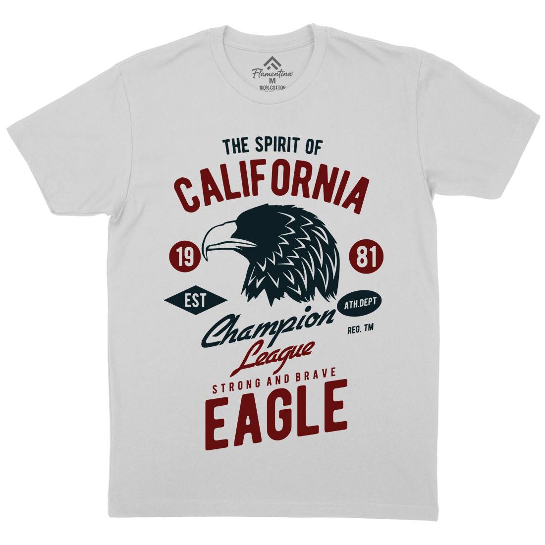The Spirit Of California Mens Crew Neck T-Shirt American B467