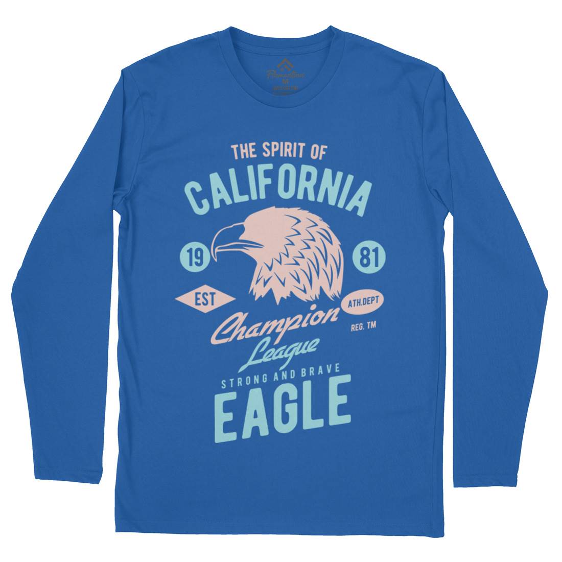 The Spirit Of California Mens Long Sleeve T-Shirt American B467