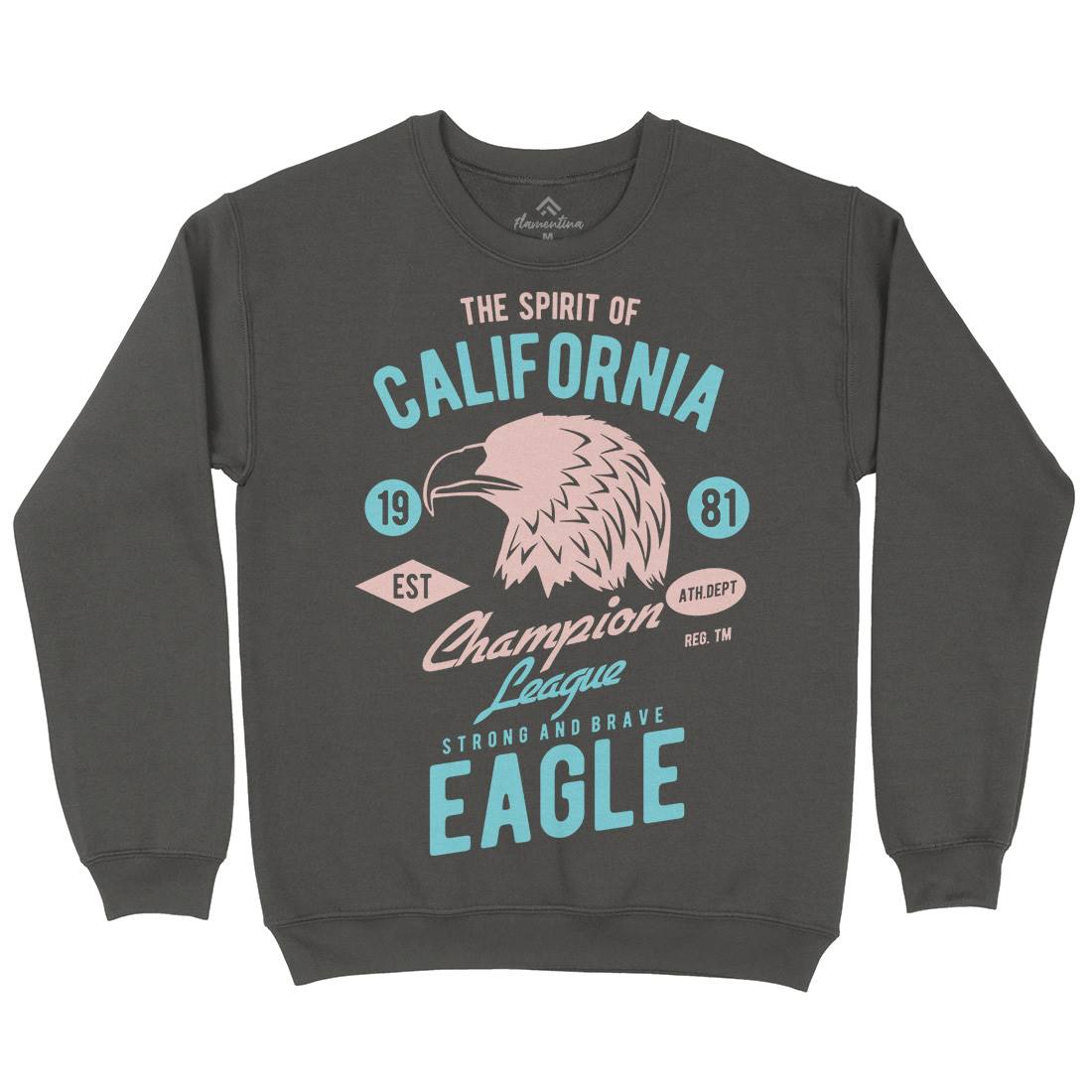 The Spirit Of California Kids Crew Neck Sweatshirt American B467