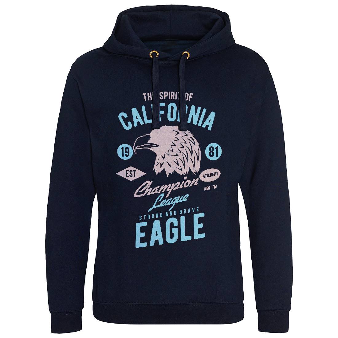 The Spirit Of California Mens Hoodie Without Pocket American B467