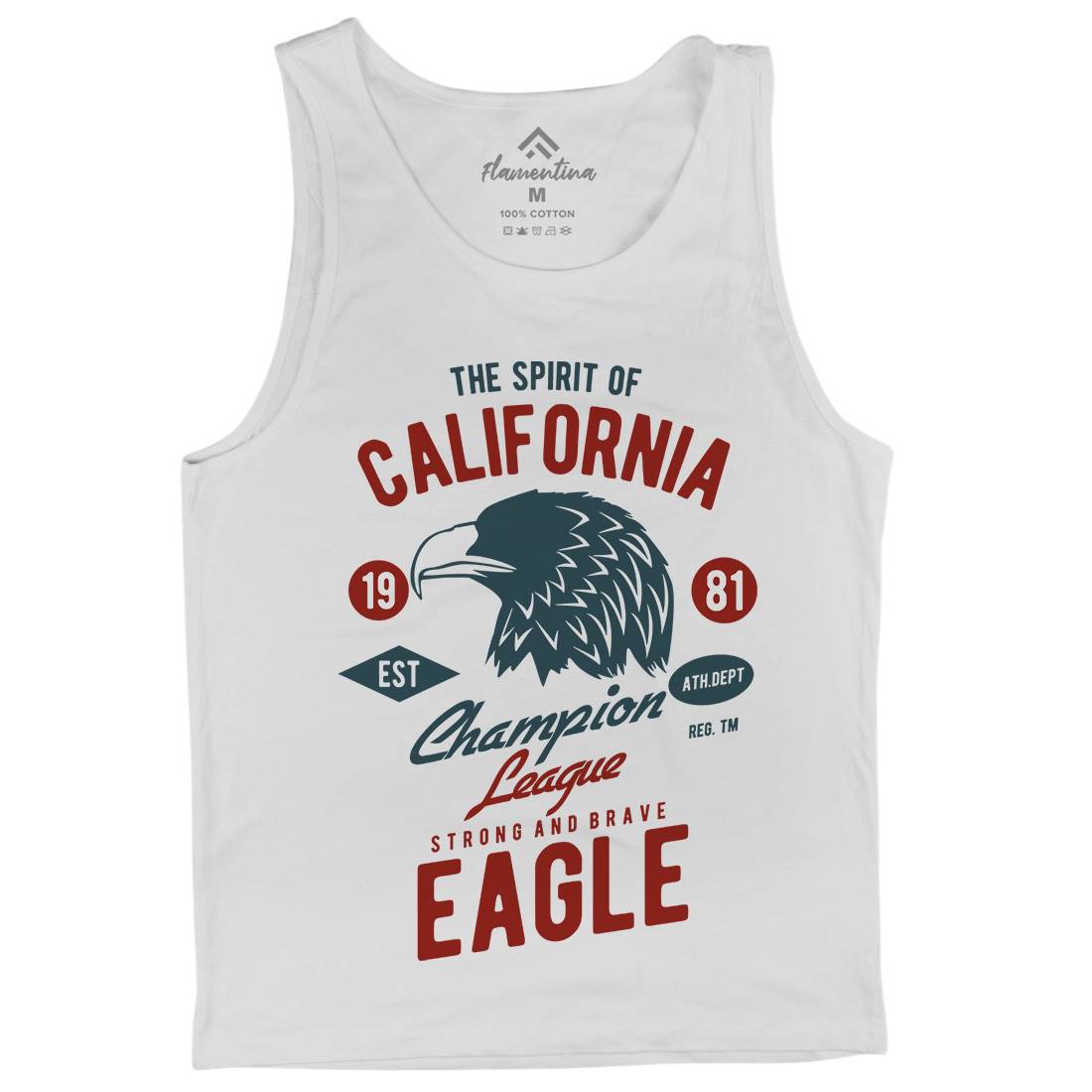 The Spirit Of California Mens Tank Top Vest American B467