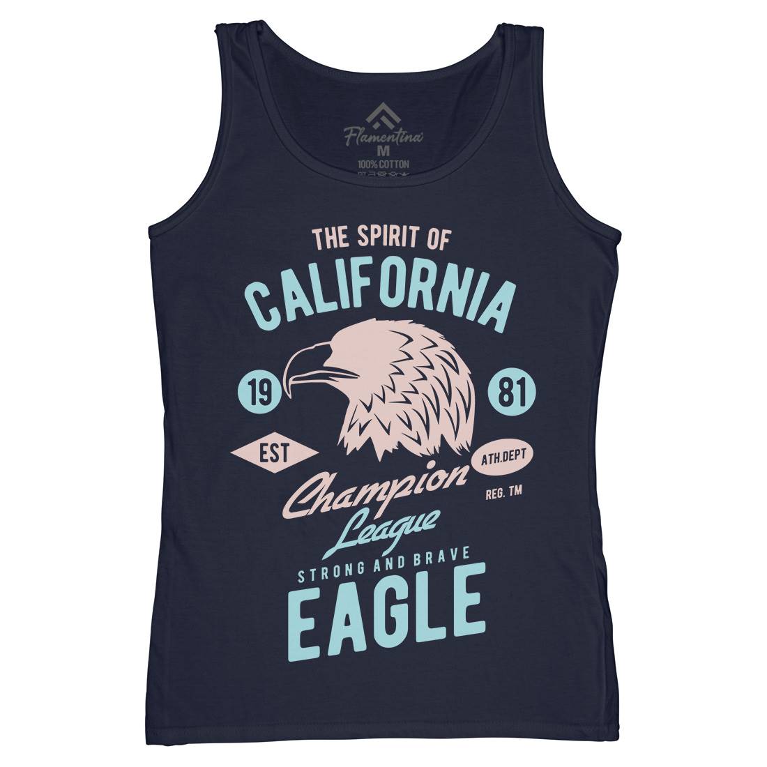 The Spirit Of California Womens Organic Tank Top Vest American B467