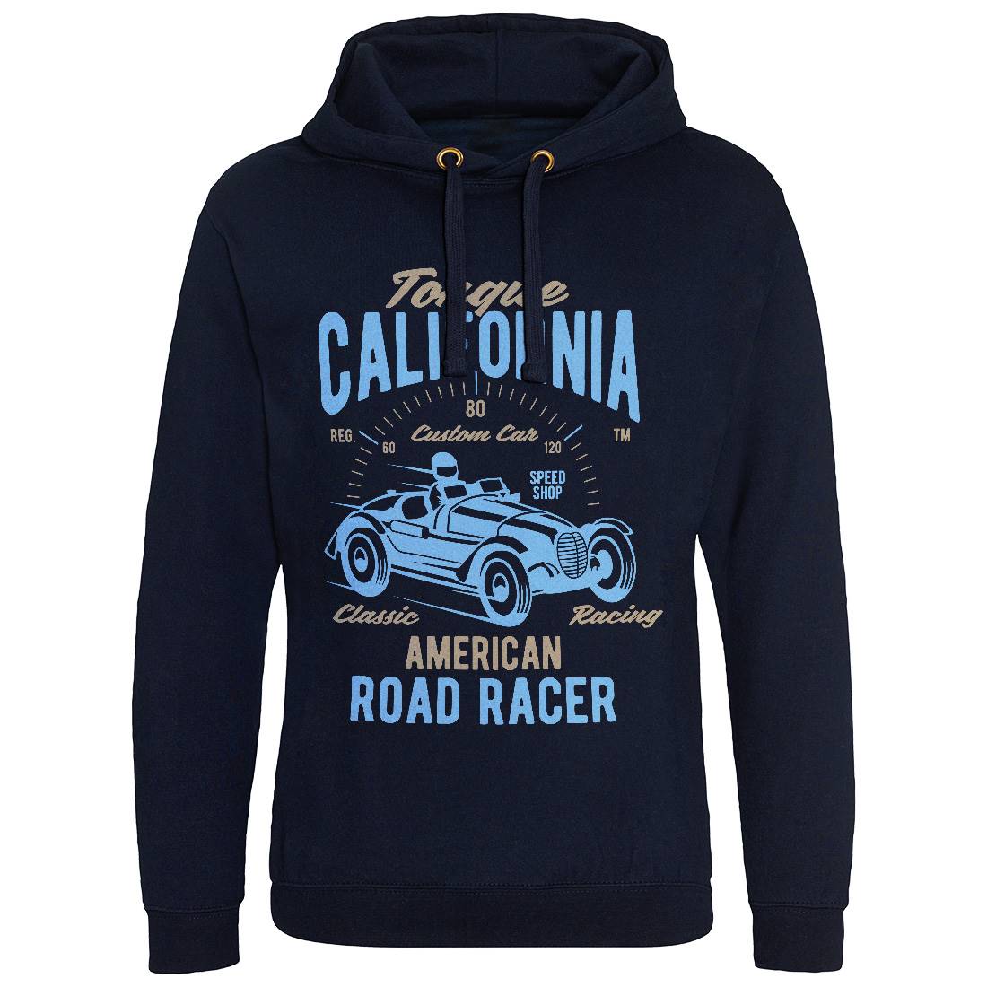 Torque California Mens Hoodie Without Pocket Cars B468