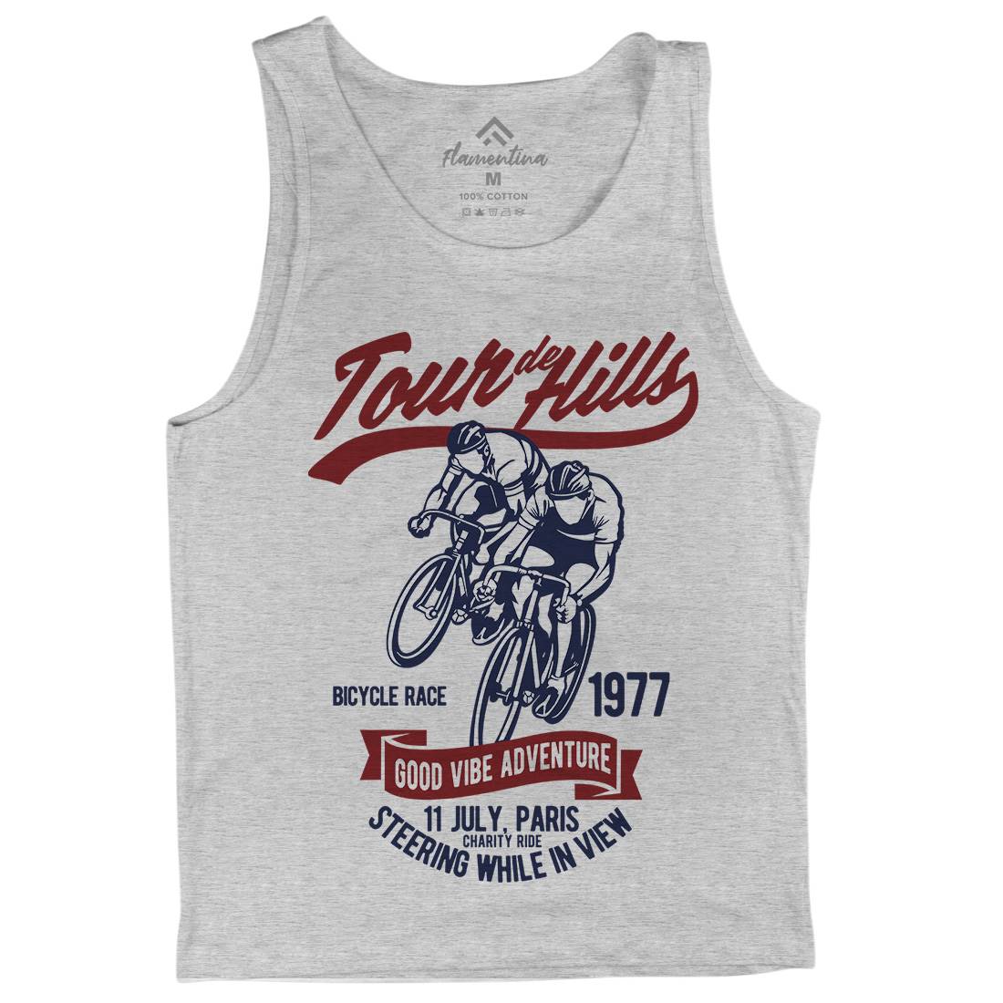 Tour De Hills Mens Tank Top Vest Bikes B469