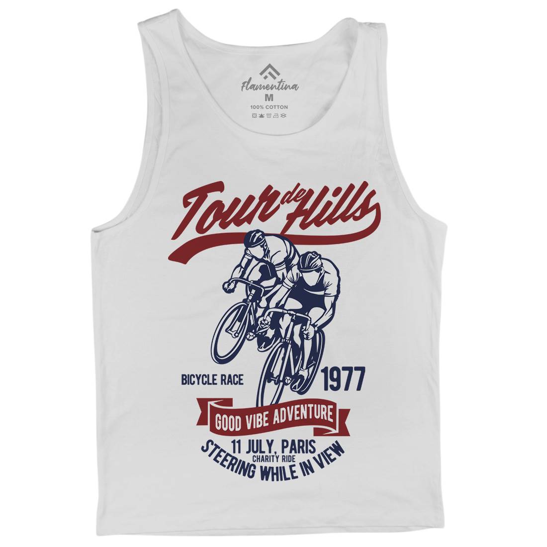 Tour De Hills Mens Tank Top Vest Bikes B469