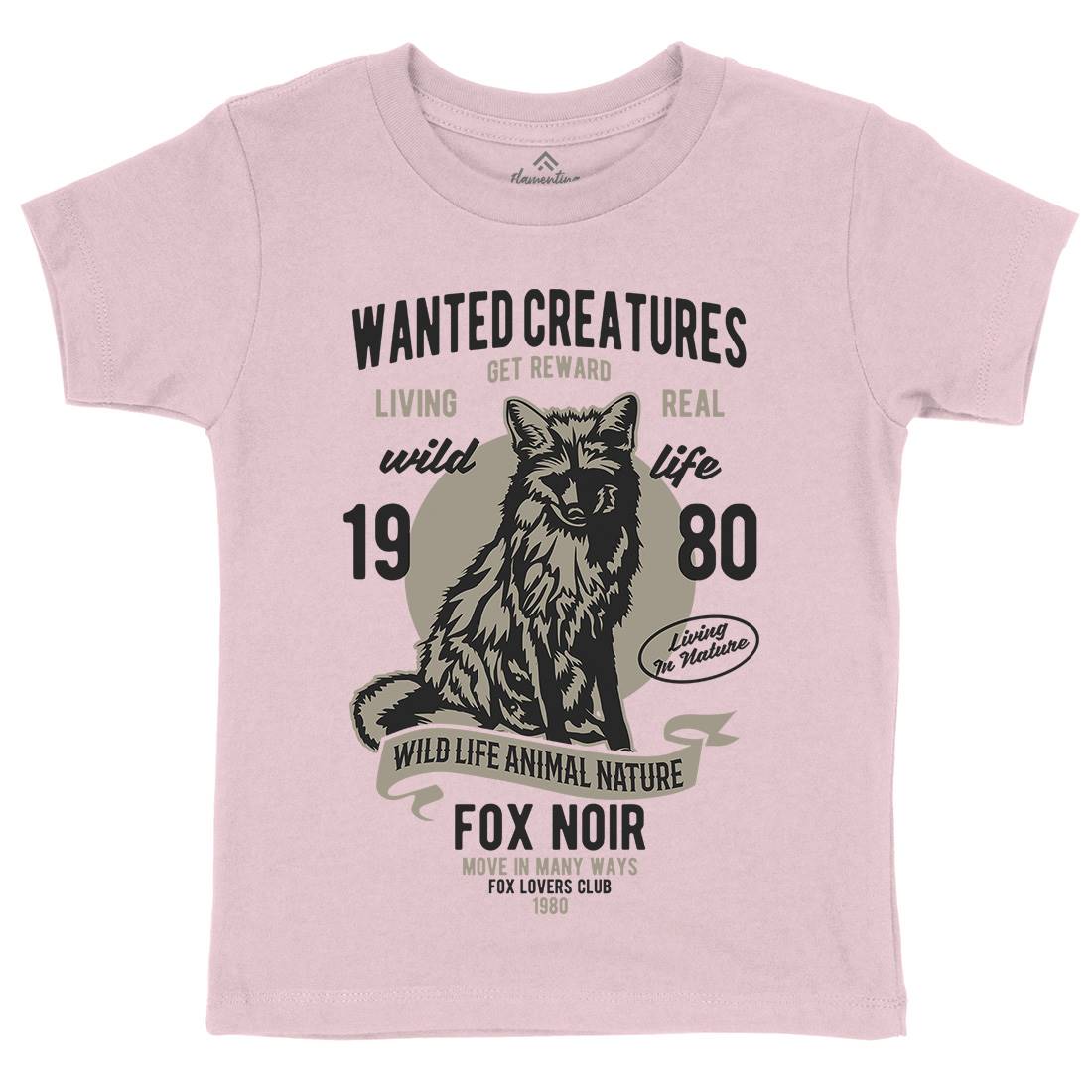 Wanted Creature Kids Organic Crew Neck T-Shirt Animals B471