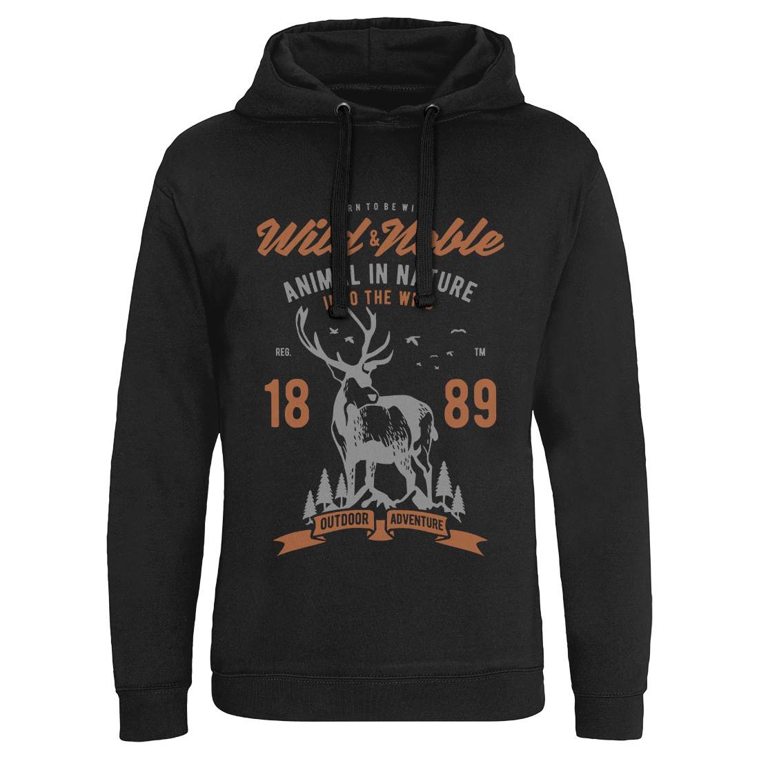 Wild And Noble Mens Hoodie Without Pocket Animals B472