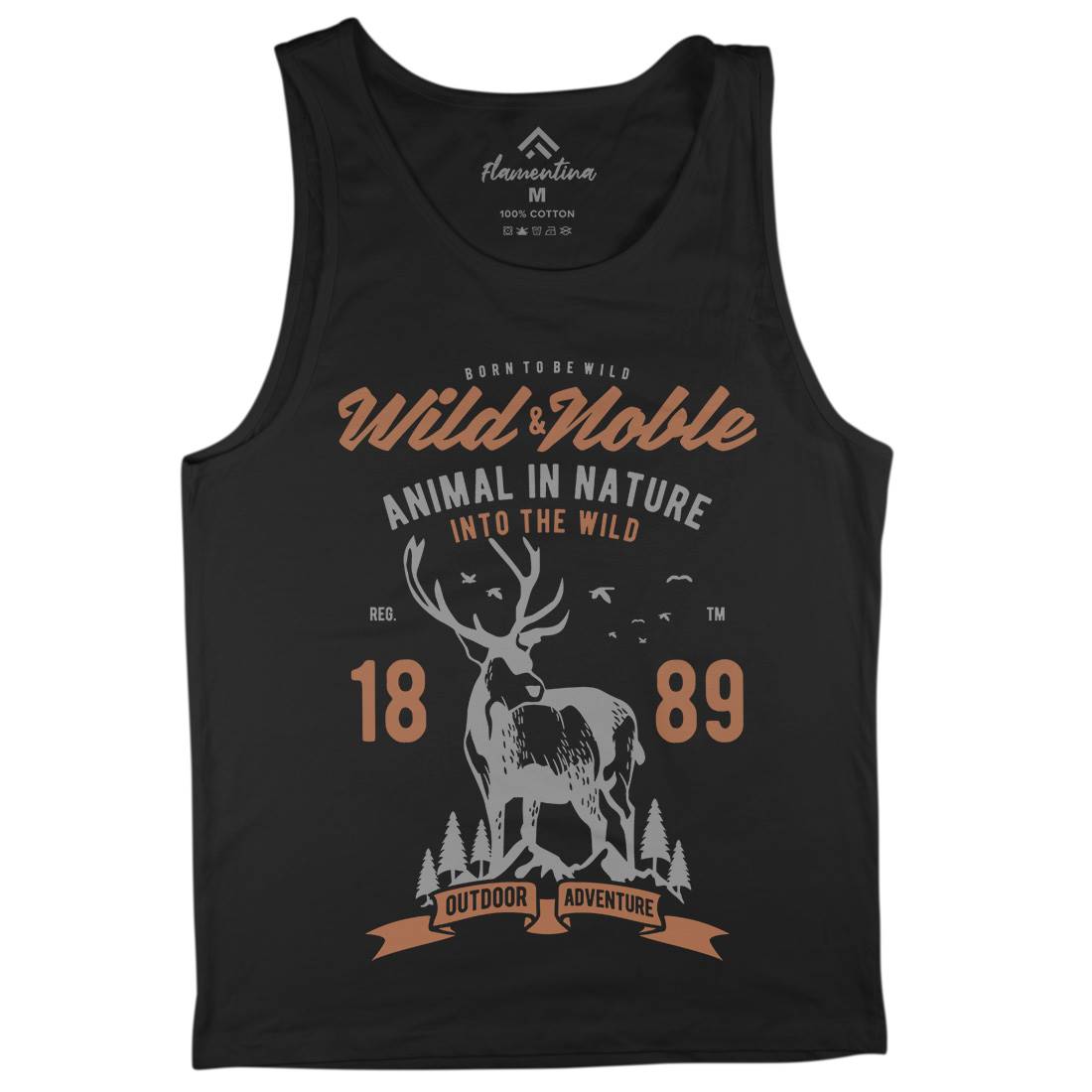 Wild And Noble Mens Tank Top Vest Animals B472