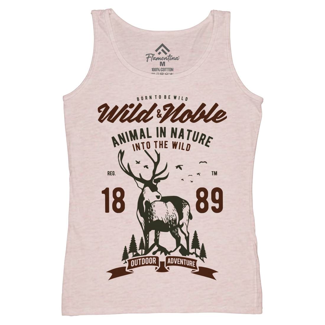 Wild And Noble Womens Organic Tank Top Vest Animals B472