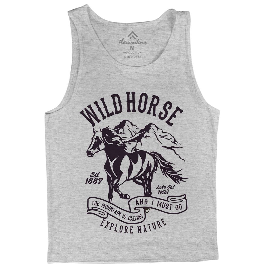 Wild Horse Mens Tank Top Vest Animals B473