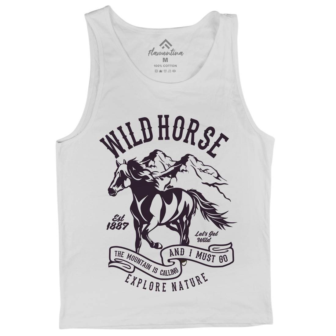 Wild Horse Mens Tank Top Vest Animals B473