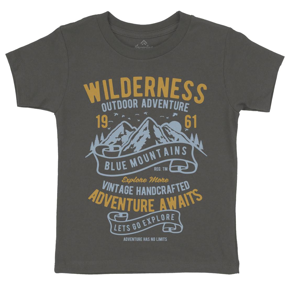 Wilderness Kids Crew Neck T-Shirt Nature B475
