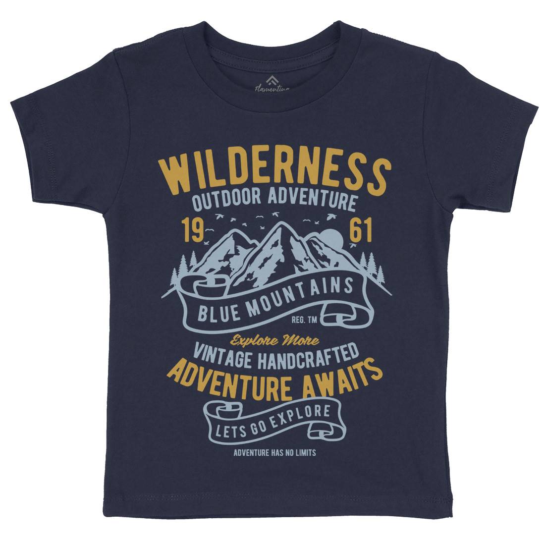 Wilderness Kids Organic Crew Neck T-Shirt Nature B475