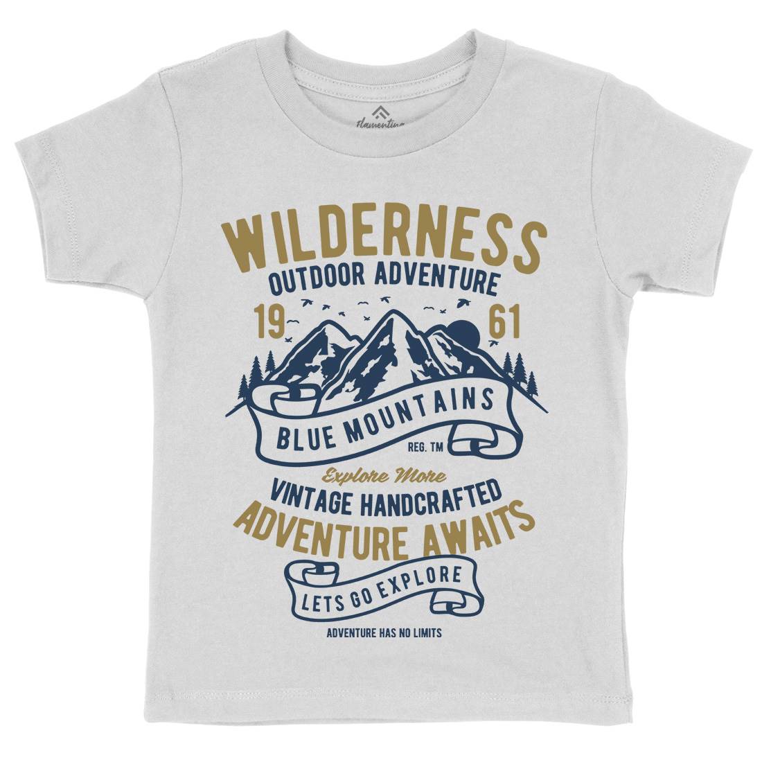 Wilderness Kids Organic Crew Neck T-Shirt Nature B475
