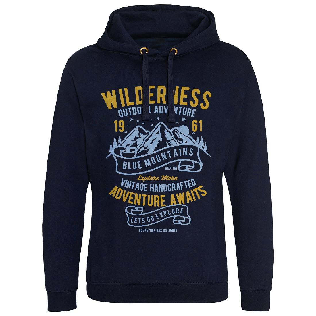Wilderness Mens Hoodie Without Pocket Nature B475