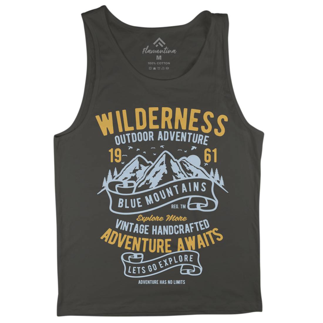 Wilderness Mens Tank Top Vest Nature B475