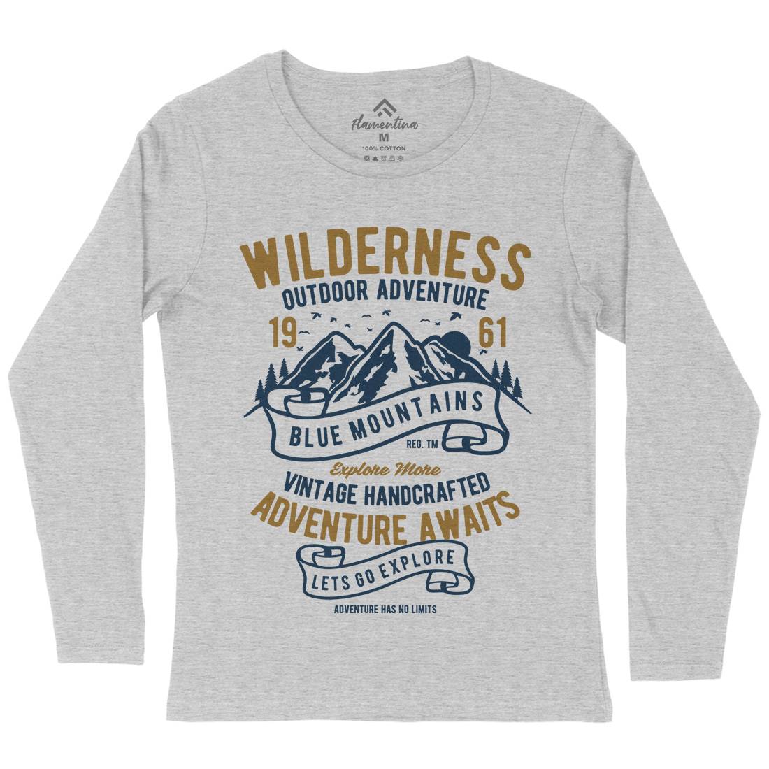 Wilderness Womens Long Sleeve T-Shirt Nature B475