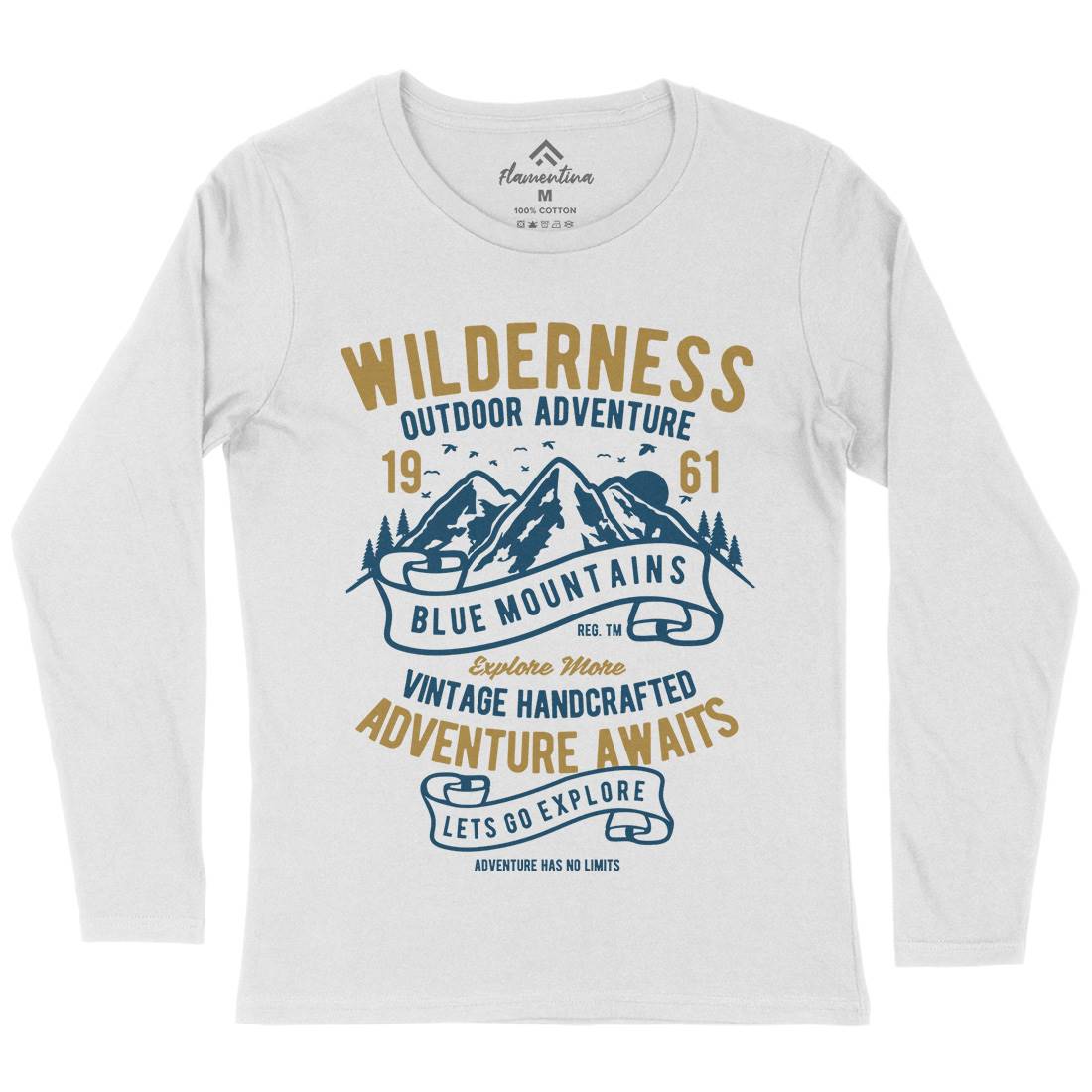 Wilderness Womens Long Sleeve T-Shirt Nature B475