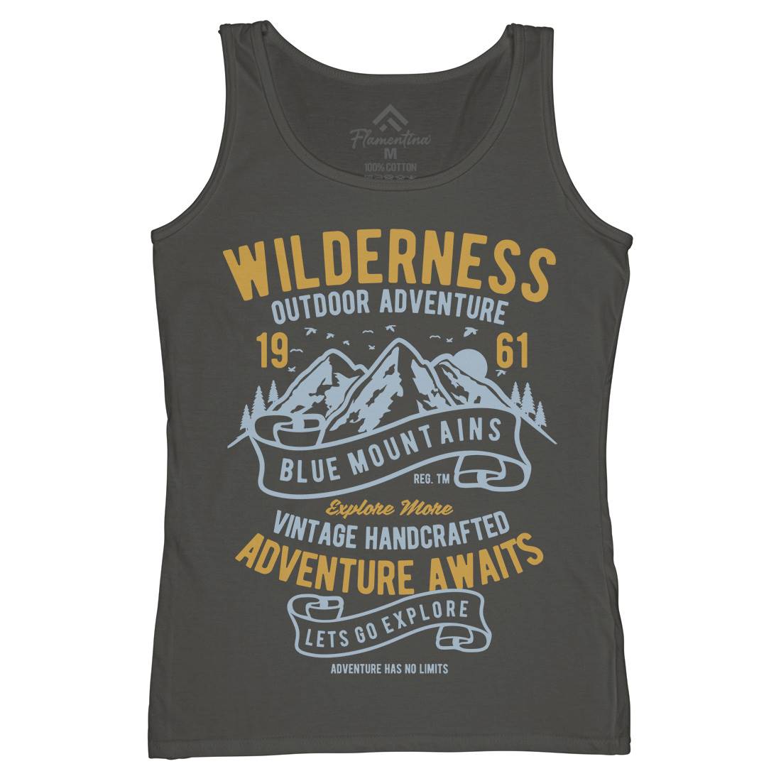 Wilderness Womens Organic Tank Top Vest Nature B475