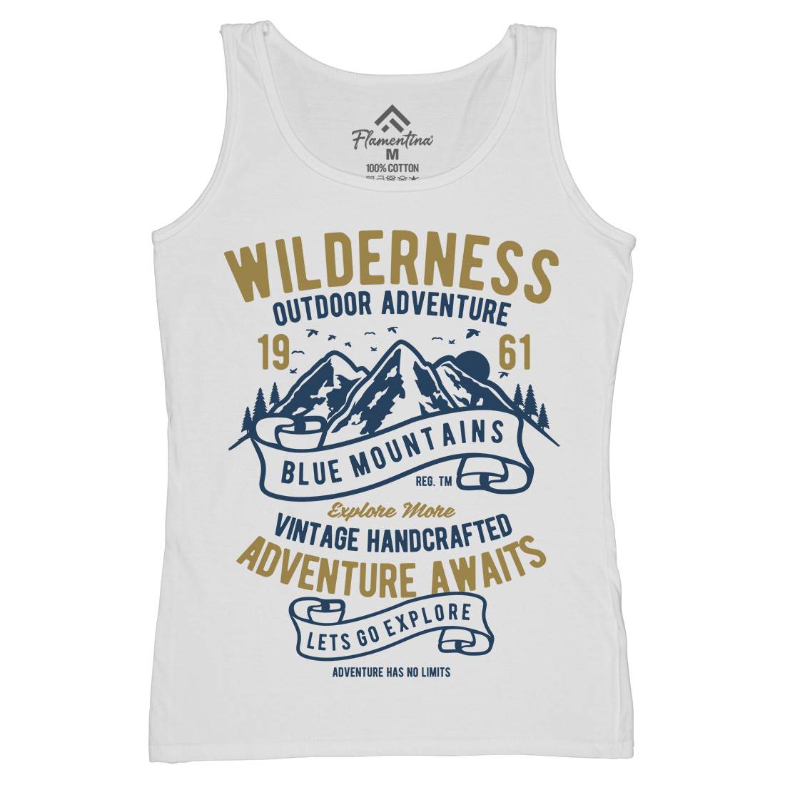 Wilderness Womens Organic Tank Top Vest Nature B475