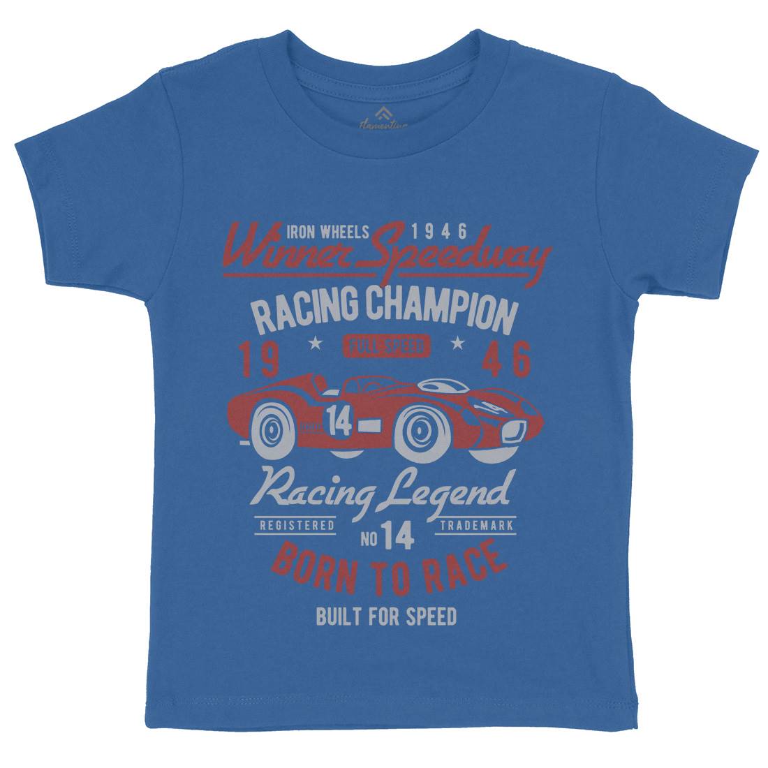 Winner Speedway Kids Crew Neck T-Shirt Cars B476