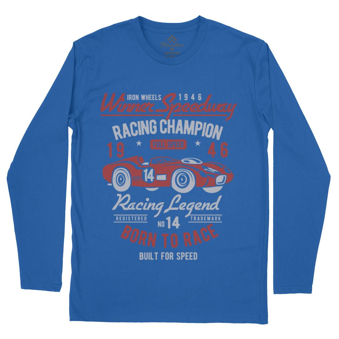 Winner Speedway Mens Long Sleeve T-Shirt Cars B476