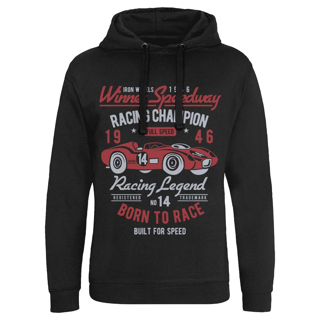 Winner Speedway Mens Hoodie Without Pocket Cars B476